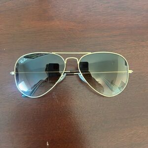Ray-Ban brown gradient aviator frames